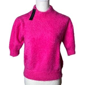 bobi Black NWT Fuchsia Fuzzy Sweater - M